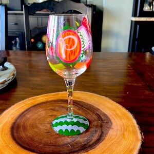 Lolita wine glass “Love my letter P”